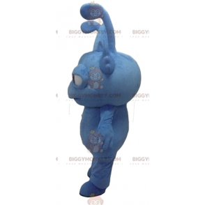 Traje de mascote Gnome Fantasia Criatura Monstro Azul
