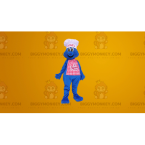 BIGGYMONKEY™ Costume da mascotte da cuoco uomo blu -