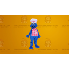 BIGGYMONKEY™ Traje de mascota de chef de hombre azul -