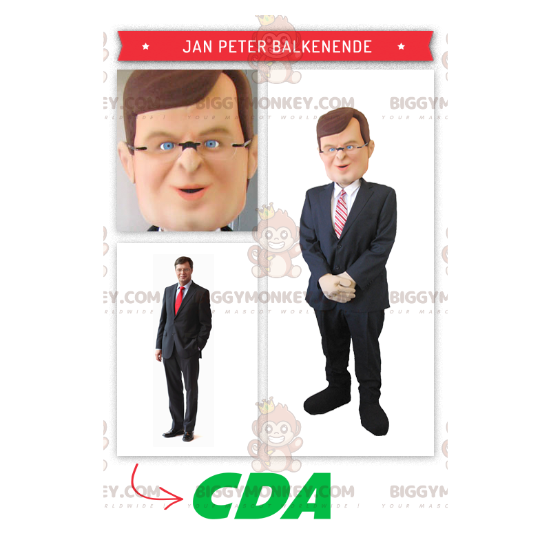 Traje de mascote do político holandês Jan Peter Balkenende