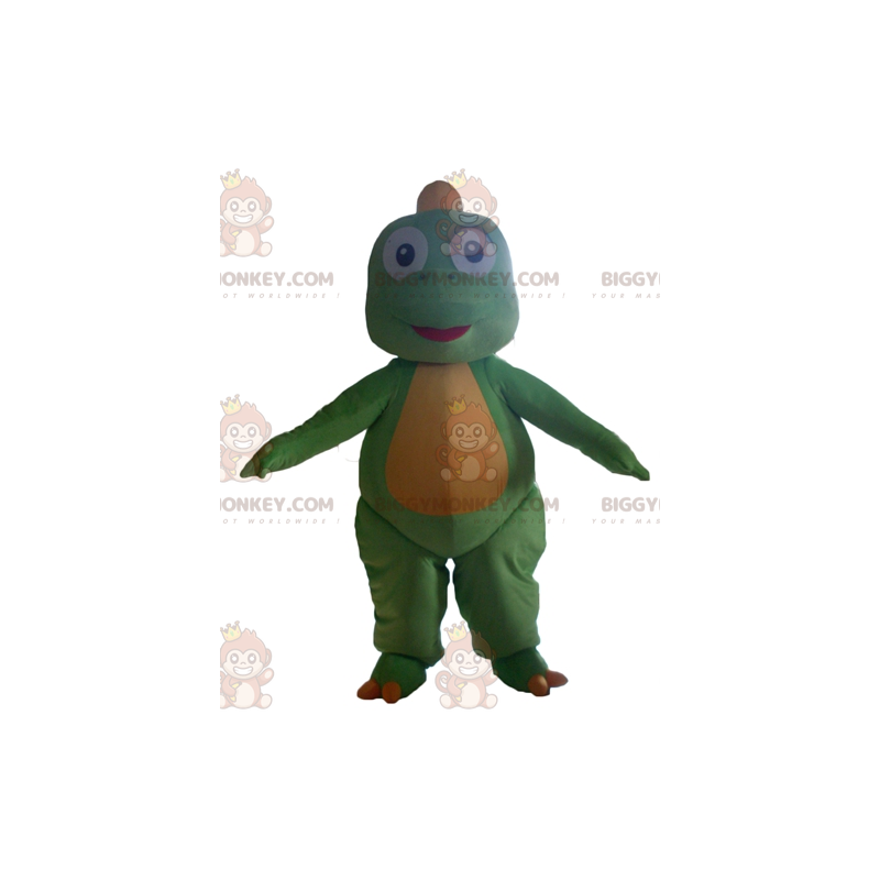 Leuke en vertederende groene en gele dinosaurus BIGGYMONKEY™