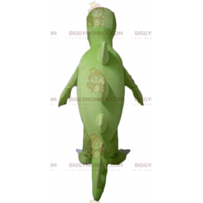 Costume de mascotte BIGGYMONKEY™ de Tyrex de dinosaure vert et