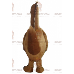 Big Giant Brown and White Dinosaur BIGGYMONKEY™ maskottiasu -