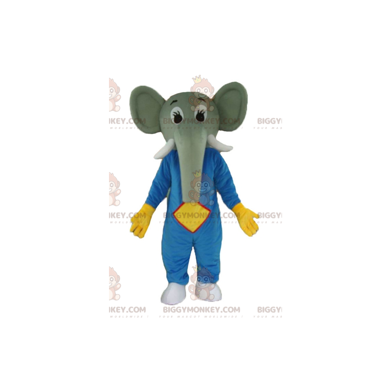BIGGYMONKEY™ Costume da mascotte di Elefante Formato L (175-180 CM)