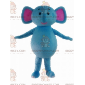 Simpatico e colorato costume da mascotte BIGGYMONKEY™ Elefante