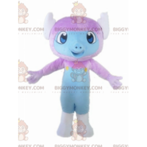 Purple and Blue Creature Little Monkey BIGGYMONKEY™ Mascot