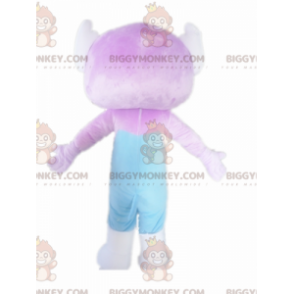 Fioletowo-niebieski kostium maskotka mała małpka BIGGYMONKEY™ -