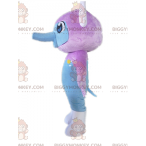 Costume da mascotte scimmia BIGGYMONKEY™ creatura viola e blu -