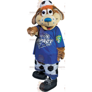 Costume de mascotte BIGGYMONKEY™ de chien marron de supporter