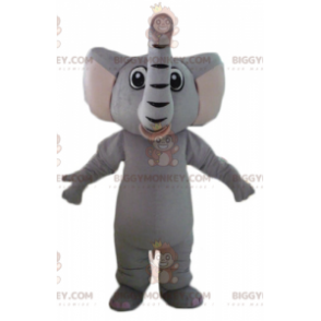 Fully Customizable Gray Elephant BIGGYMONKEY™ Mascot Costume -