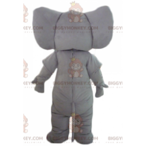 Volledig aanpasbare grijze olifant BIGGYMONKEY™ mascottekostuum