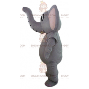 Costume mascotte BIGGYMONKEY™ Elefante grigio completamente