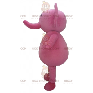 Costume mascotte BIGGYMONKEY™ Elefante rosa completamente