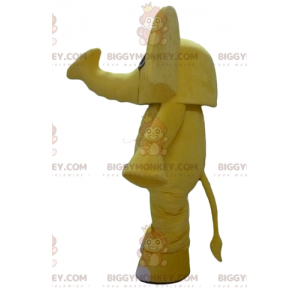 BIGGYMONKEY™ Costume da mascotte Elefante giallo con grandi