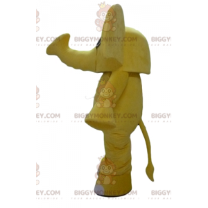 Kostým maskota BIGGYMONKEY™ Žlutý slon s velkýma ušima –