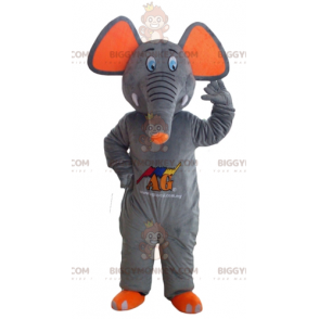 Simpatico e colorato costume da mascotte BIGGYMONKEY™ Elefante