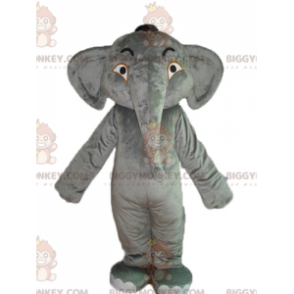 Disfraz de mascota BIGGYMONKEY™ de elefante gris dulce e