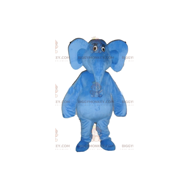 Costume de mascotte BIGGYMONKEY™ d'éléphant bleu géant et