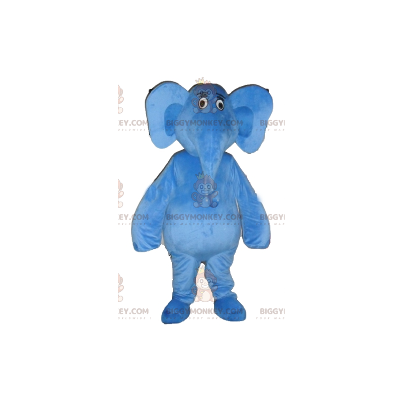 Disfraz de mascota BIGGYMONKEY™ de elefante azul gigante