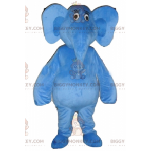 Disfraz de mascota BIGGYMONKEY™ de elefante azul gigante