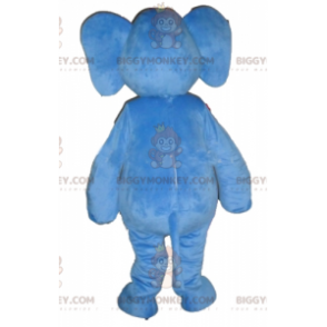 Costume de mascotte BIGGYMONKEY™ d'éléphant bleu géant et