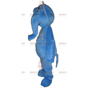 Costume mascotte BIGGYMONKEY™ elefante blu gigante