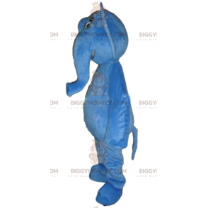 Disfraz de mascota BIGGYMONKEY™ de elefante azul gigante