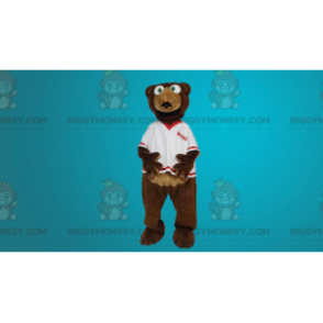 Στολή μασκότ BIGGYMONKEY™ Καφέ αρκούδας Team Fan -