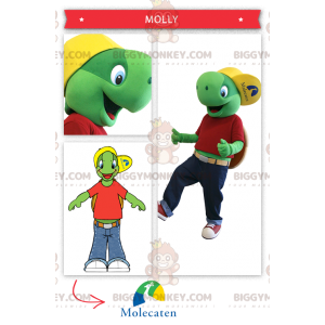 Kostium maskotka słynnego animowanego żółwia BIGGYMONKEY™