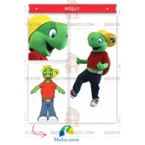 Costume de mascotte BIGGYMONKEY™ de Franklin la tortue de