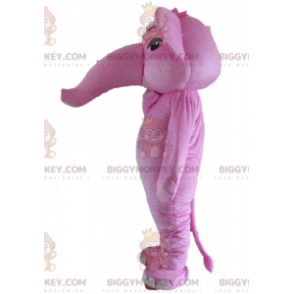 Costume mascotte BIGGYMONKEY™ elefante rosa gigante