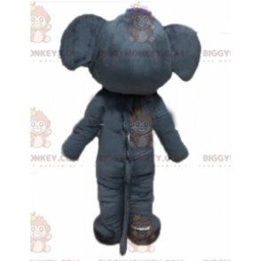 Costume mascotte Giant Grey Elephant BIGGYMONKEY™ completamente