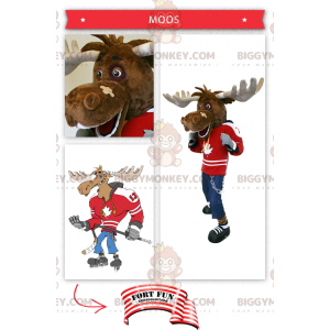 Disfraz de jugador de hockey Caribou BIGGYMONKEY™ para mascota