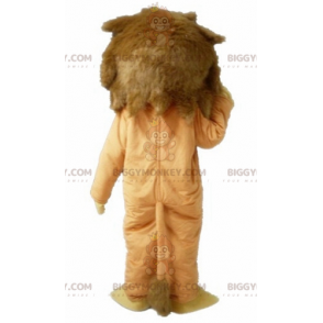 Costume de mascotte BIGGYMONKEY™ de lion marron et jaune doux