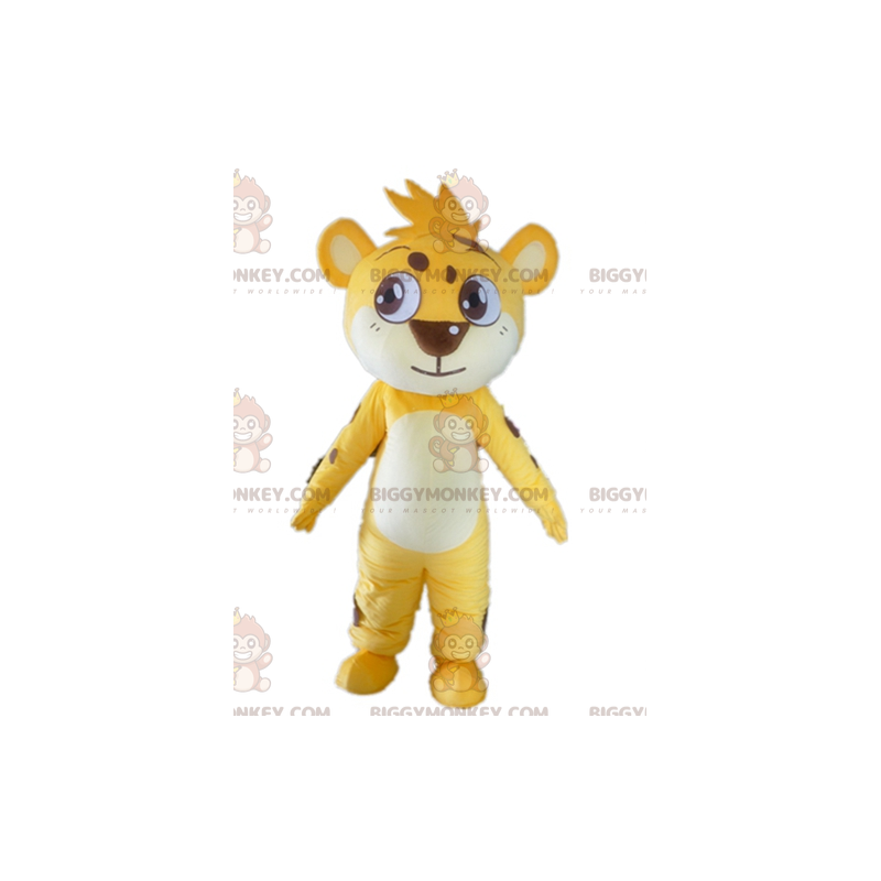 Traje de mascote de filhote de tigre BIGGYMONKEY™ afetuoso