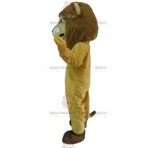 Costume da mascotte Leone beige tigre dall'aspetto feroce