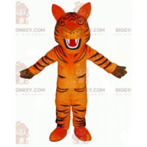 Roaring Orange and Black Tiger BIGGYMONKEY™ Mascot Costume -