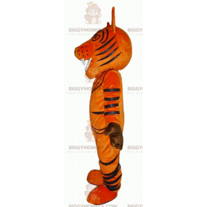 Roaring Orange and Black Tiger BIGGYMONKEY™ Mascot Costume -