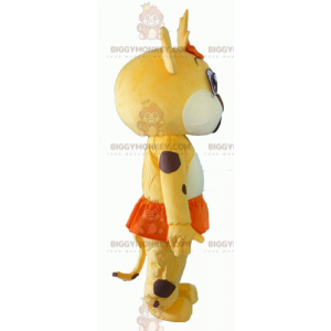 BIGGYMONKEY™ Yellow White Orange Tiger Cub Mascot Costume –