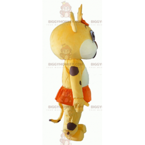 Costume de mascotte BIGGYMONKEY™ de lionceau de tigre jaune