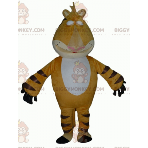 Disfraz de mascota BIGGYMONKEY™ de tigre amarillo, blanco y
