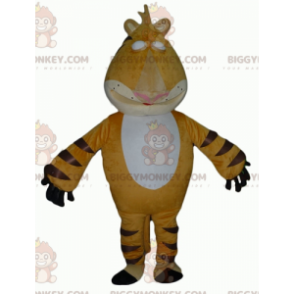 Costume de mascotte BIGGYMONKEY™ de tigre jaune blanc et noir