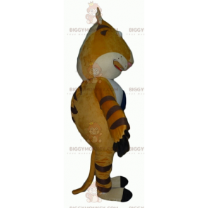 Costume de mascotte BIGGYMONKEY™ de tigre jaune blanc et noir