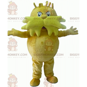 Costume da mascotte BIGGYMONKEY™ da grande uomo giallo baffuto