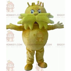 Big Mustached Yellow Man BIGGYMONKEY™ Mascot Costume -