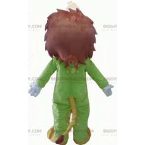 Costume de mascotte BIGGYMONKEY™ de lion jaune et marron en