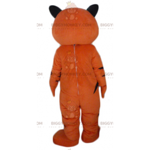 BIGGYMONKEY™ Maskottchen-Kostüm mit brüllenden orangefarbenen