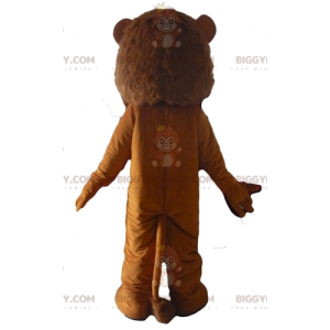 BIGGYMONKEY™ Costume da mascotte leone marrone felino ruggente