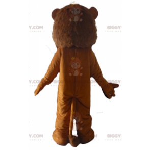 BIGGYMONKEY™ Costume da mascotte leone marrone felino ruggente