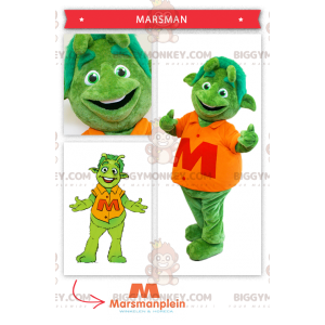 Green Alien Martian BIGGYMONKEY™ Mascot Costume –